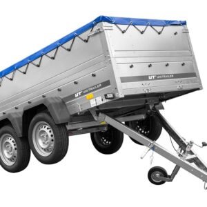 tandemanhanger unitrailer garden trailer 2642 kipp mit blauer flachplane bordwan 1.jpg